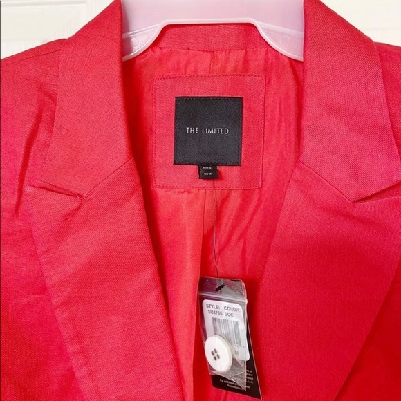 BNWT “THE LIMITED” red BLAZER size #XL - Picture 2 of 8